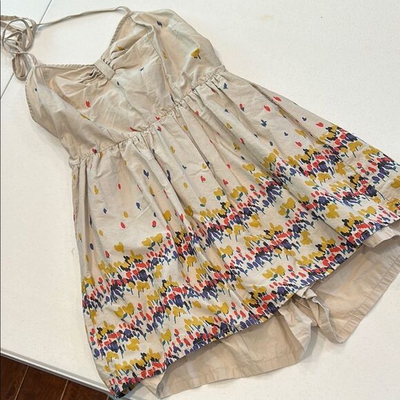 Urban outfitters pins and needles Floral halter romper, dress size medium - Picture 1 of 9